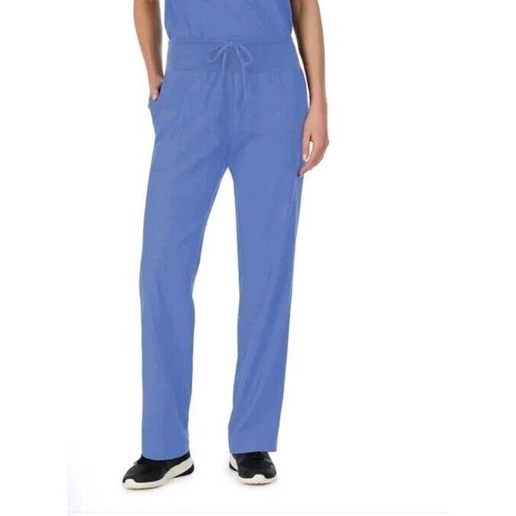 Cuddl Duds Pants - Cuddl Duds Scruba Classic Pants Size Medium Petite Blue Medical Nurse